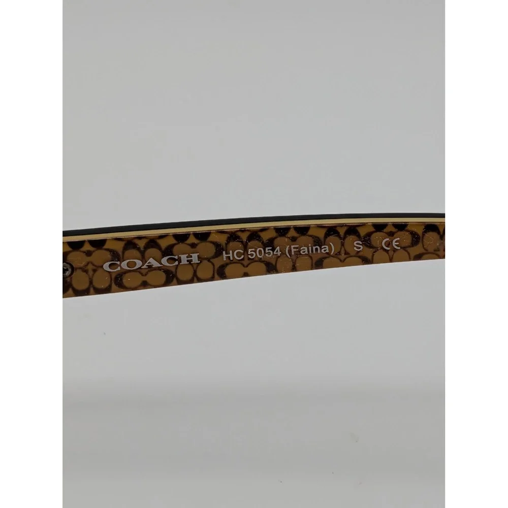 Coach HC5054 Faina 9187 Satin Brown Dark Tortoise Gold Eyeglass Frames 51-17 135